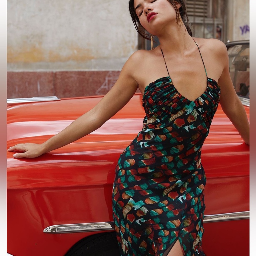 Rat and Boa Nirvana Silk-chiffon maxi dress